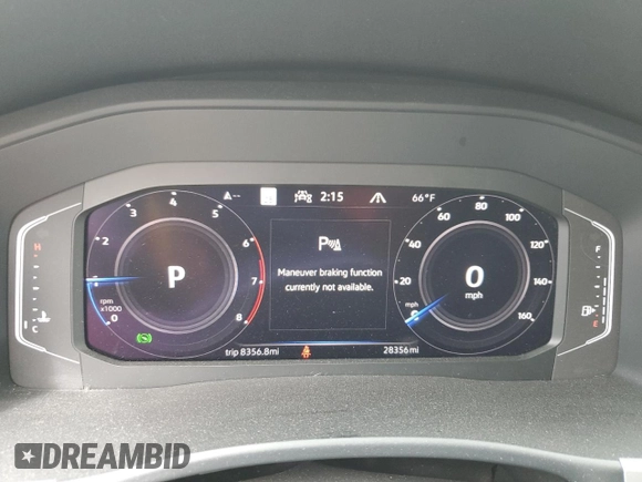 2022 Volkswagen Atlas SEL with VIN 1V2BE2CA3NC203446, listed as a Copart auction lot 70006024 with 28,356 mi miles and Salvage title. Bid and sale history available at DreamBid. Image 9.