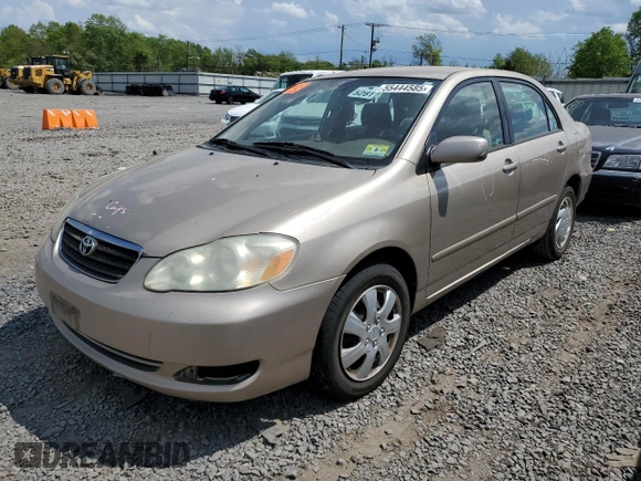 2005 Toyota Corolla CE with VIN 2T1BR30E75C477744, listed as a Copart auction lot 55444585 with Not provided miles and Salvage title. Bid and sale history available at DreamBid. Image 1.