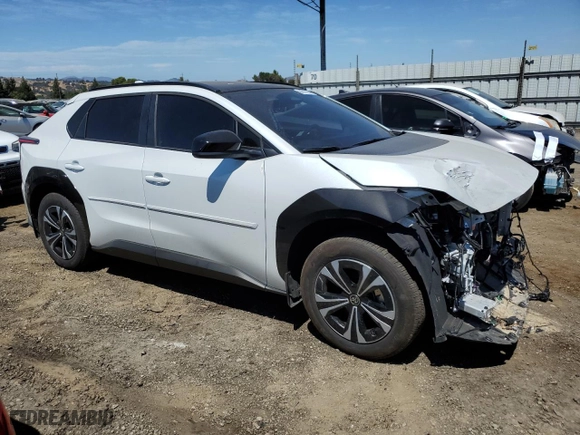 2024 Toyota bZ4X XLE with VIN JTMAAAAA4RA030432, listed as a Copart auction lot 66617064 with 15,180 mi miles and Salvage Title. Bid and sale history available at carsss.com. Image 4.