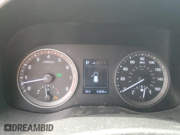 2018 Hyundai Tucson SEL with VIN KM8J3CA48JU767759, listed as a Copart auction lot 53162735 with 93,935 mi miles and Salvage Title. Bid and sale history available at carsss.com. Image 9.