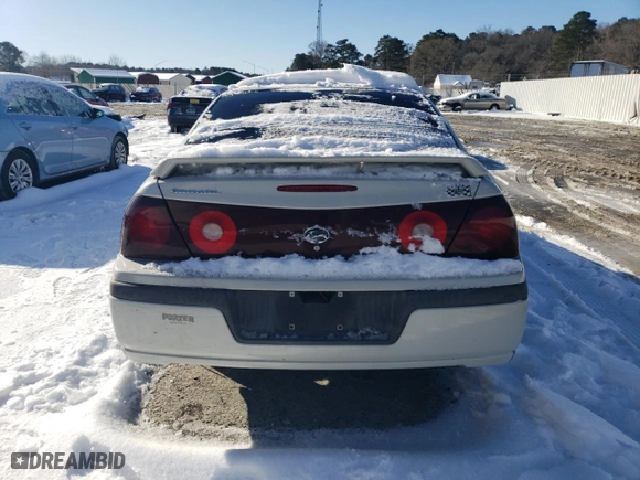 2003 Chevrolet Impala with VIN 2G1WF52K839297140, listed as a Copart auction lot 86056574 with 0 mi miles and Salvage Title. Bid and sale history available at carsss.com. Image 6.