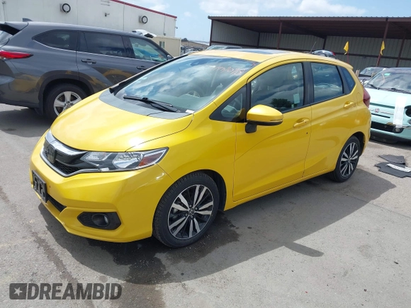 2018 Honda Fit EX-L with VIN 3HGGK5H95JM714215, listed as a IAAI auction lot 41939098 with 63,722 mi miles. Bid and sale history available at carsss.com. Image 2.