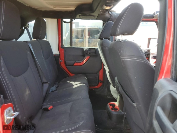 2014 Jeep Wrangler Unlimited Sahara with VIN 1C4BJWEG3EL101635, listed as a Copart auction lot 73589194 with 143,843 mi miles and Salvage Title. Bid and sale history available at carsss.com. Image 11.