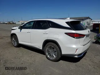 2022 Lexus RX with VIN JTJJGKFA0N2026523, listed as a Copart auction lot 53568615 with 34,381 mi miles and Salvage Title. Bid and sale history available at carsss.com. Image 2.