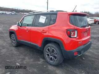 2015 Jeep Renegade Limited with VIN ZACCJBDT7FPB28670, listed as a IAAI auction lot 41950464 with 142,018 mi miles and . Bid and sale history available at DreamBid. Image 3.