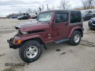 2003 Jeep Wrangler Sahara with VIN 1J4FA59S53P307212, listed as a Copart auction lot 44010625 with 71,391 mi miles and Salvage Title. Bid and sale history available at carsss.com. Image 1.