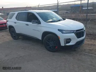 2023 Chevrolet Traverse Premier with VIN 1GNEVKKW8PJ218171, listed as a IAAI auction lot 41822396 with 38,345 mi miles. Bid and sale history available at carsss.com. Image 1.