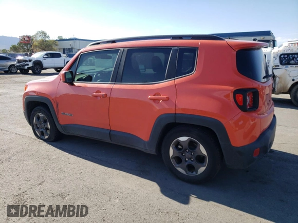 2018 Jeep Renegade Latitude with VIN ZACCJABH1JPH71260, listed as a Copart auction lot 68535514 with 33,651 mi miles and Salvage title. Bid and sale history available at DreamBid. Image 2.