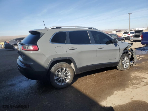 2021 Jeep Cherokee Latitude Lux with VIN 1C4PJMMX4MD221870, listed as a Copart auction lot 42187165 with 0 mi miles and Salvage Title. Bid and sale history available at carsss.com. Image 3.