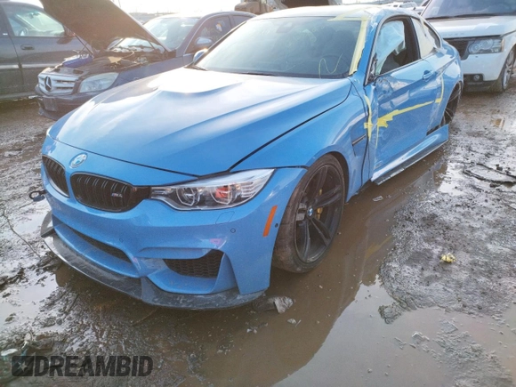 2017 BMW M4 with VIN WBS3R9C57HK709595, listed as a Copart auction lot 31288012 with 0 mi miles. Bid and sale history available at carsss.com. Image 2.