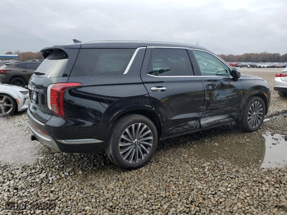 2024 Hyundai Palisade Calligraphy with VIN KM8R74GE5RU767226, listed as a Copart auction lot 84016844 with 374 mi miles and Salvage Title. Bid and sale history available at carsss.com. Image 3.