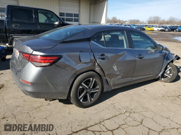 2024 Nissan Sentra SV with VIN 3N1AB8CV8RY296279, listed as a Copart auction lot 46905645 with Not Provided miles and Salvage Title. Bid and sale history available at carsss.com. Image 3.