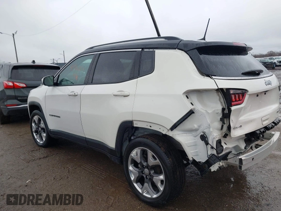 2020 Jeep Compass Limited with VIN 3C4NJDCB3LT120356, listed as a IAAI auction lot 41786779 with 32,396 mi miles and . Bid and sale history available at DreamBid. Image 3.