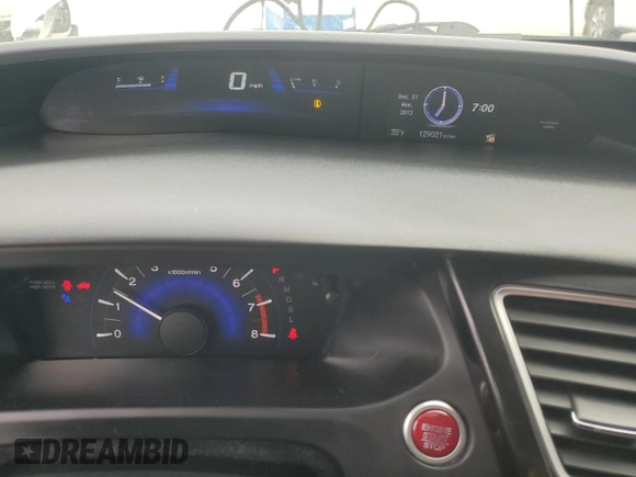 2015 Honda Civic EX-L with VIN 19XFB2F90FE003552, listed as a Copart auction lot 48020205 with 129,021 mi miles and Salvage Title. Bid and sale history available at DreamBid. Image 9.