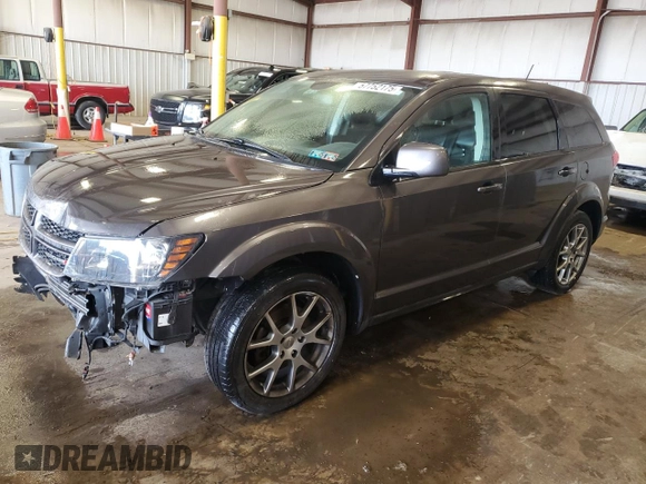 2017 Dodge Journey GT with VIN 3C4PDDEG8HT623879, listed as a Copart auction lot 57752175 with 92,822 mi miles and Salvage title. Bid and sale history available at DreamBid. Image 1.
