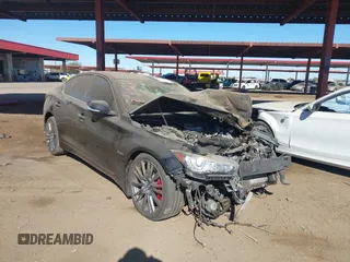 2018 Infiniti Q50 Red Sport 400 with VIN JN1FV7AP4JM460632, listed as a IAAI auction lot 41356001 with 69,744 mi miles and . Bid and sale history available at DreamBid. Image 1.