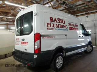 2015 Ford Transit Cargo with VIN 1FTNR1CM5FKA52415, listed as a Copart auction lot 89204035 with 169,656 mi miles and Salvage Title. Bid and sale history available at carsss.com. Image 3.