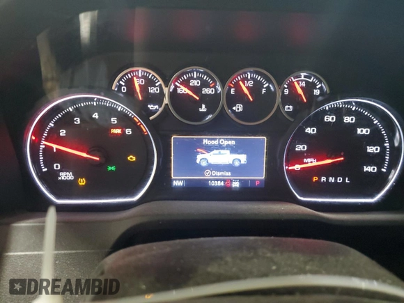 2021 Chevrolet Silverado 1500 LT Trail Boss with VIN 1GCPYFEL8MZ444404, listed as a Copart auction lot 47567215 with 10,384 mi miles and Salvage Title. Bid and sale history available at DreamBid. Image 9.