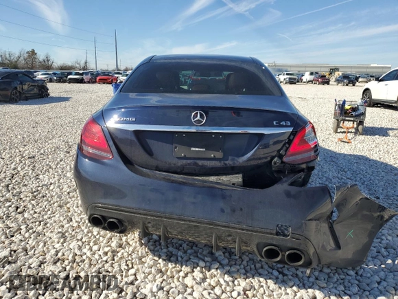 2020 Mercedes-Benz C 43 AMG with VIN 55SWF6EB6LU324144, listed as a Copart auction lot 88303735 with 49,804 mi miles and Salvage Title. Bid and sale history available at carsss.com. Image 6.