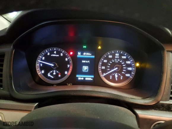 2018 Hyundai Sonata SEL with VIN 5NPE34AF7JH633445, listed as a Copart auction lot 45979045 with 82,083 mi miles and Salvage Title. Bid and sale history available at carsss.com. Image 9.