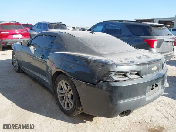 2015 Chevrolet Camaro LS with VIN 2G1FB1E35F9261709, listed as a IAAI auction lot 41768853 with 117597 miles. Bid and sale history available at carsss.com. Image 3.