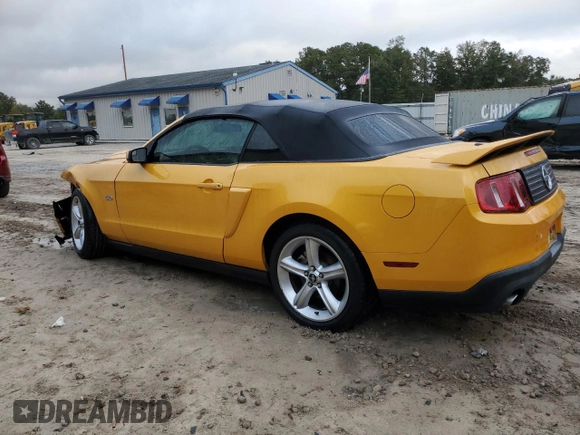 2011 Ford Mustang GT with VIN 1ZVBP8FF5B5165320, listed as a Copart auction lot 80783404 with 91,238 mi miles and Salvage Title. Bid and sale history available at DreamBid. Image 2.