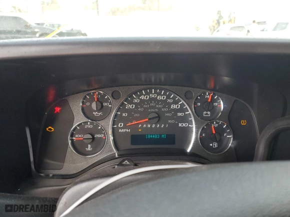 2009 Chevrolet Express Cargo Van with VIN 1GCGG25C691107005, listed as a Copart auction lot 87734445 with 184,483 mi miles and Salvage Title. Bid and sale history available at carsss.com. Image 9.