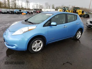 2013 Nissan LEAF SV with VIN 1N4AZ0CP7DC418214, listed as a Copart auction lot 51141515 with 49,675 mi miles and Salvage Title. Bid and sale history available at carsss.com. Image 1.