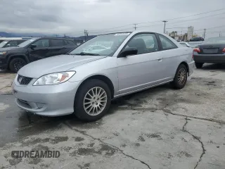 2005 Honda Civic Cpe LX with VIN 1HGEM22555L067702, listed as a Copart auction lot 48069335 with 152,838 mi miles and Salvage Title. Bid and sale history available at carsss.com. Image 1.