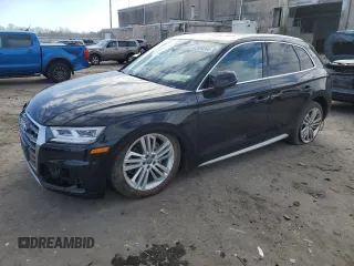 2018 Audi Q5 Premium Plus with VIN WA1BNAFYXJ2166359, listed as a Copart auction lot 82989284 with 94,283 mi miles and Salvage Title. Bid and sale history available at carsss.com. Image 1.