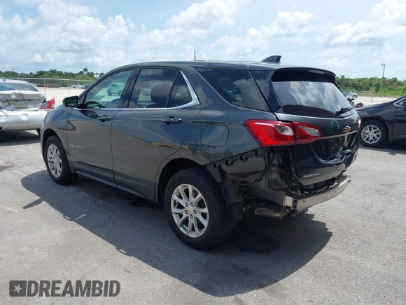 2019 Chevrolet Equinox LT with VIN 2GNAXKEV3K6197523, listed as a IAAI auction lot 42392477 with 63,218 mi miles and . Bid and sale history available at DreamBid. Image 3.