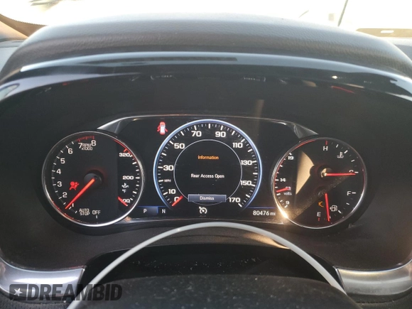 2022 Chevrolet Traverse Premier with VIN 1GNERKKW8NJ177851, listed as a Copart auction lot 85447444 with 80,476 mi miles and Salvage title. Bid and sale history available at DreamBid. Image 9.