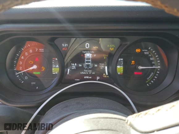 2024 Jeep Wrangler Willys z VIN 1C4RJXN60RW278675, wystawiony jako Copart lot #46338215 z przebiegiem 8 795 mil mil oraz Szkoda całkowita • Salvage title. Historia ofert i sprzedaży dostępna na DreamBid. Obrazek 9.