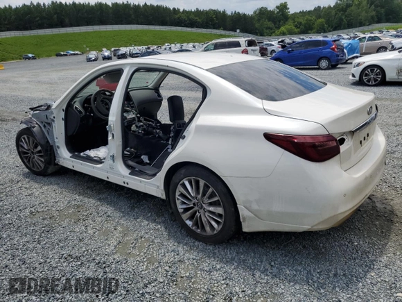 2021 Infiniti Q50 Luxe with VIN JN1EV7BP6MM700150, listed as a Copart auction lot 63423225 with Not provided miles and Salvage title. Bid and sale history available at DreamBid. Image 2.