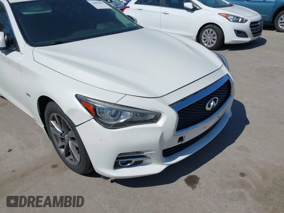 2017 Infiniti Q50 3.0t Premium with VIN JN1EV7AR5HM837945, listed as a IAAI auction lot 42001047 with 108,075 mi miles. Bid and sale history available at carsss.com. Image 6.