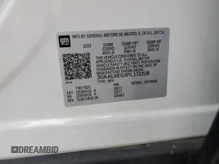2023 GMC Terrain SLT with VIN 3GKALVEGXPL172228, listed as a Copart auction lot 46602035 with Not provided miles and Salvage title. Bid and sale history available at DreamBid. Image 14.