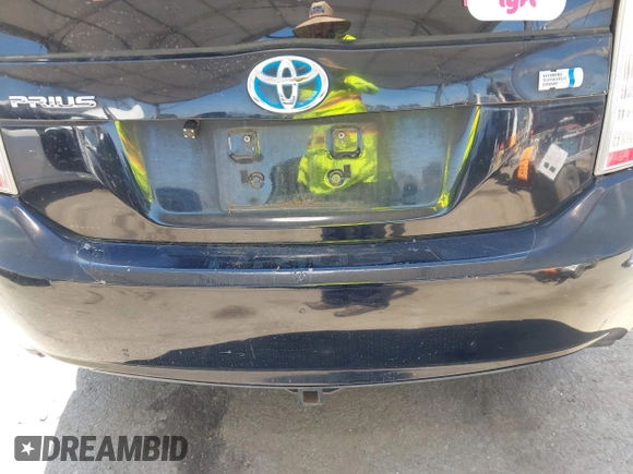 2013 Toyota Prius One with VIN JTDKN3DU6D0338436, listed as a IAAI auction lot 41881367 with 172,968 mi miles. Bid and sale history available at carsss.com. Image 20.