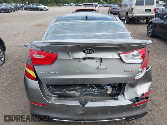 2015 Kia Optima SX Turbo with VIN 5XXGR4A68FG449822, listed as a IAAI auction lot 40480060 with 108,570 mi miles. Bid and sale history available at carsss.com. Image 16.