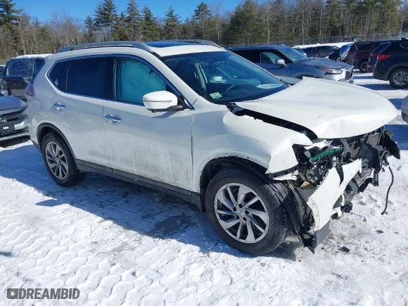 2015 Nissan Rogue SL with VIN 5N1AT2MV0FC791503, listed as a IAAI auction lot 41622888 with 110,792 mi miles. Bid and sale history available at carsss.com. Image 1.