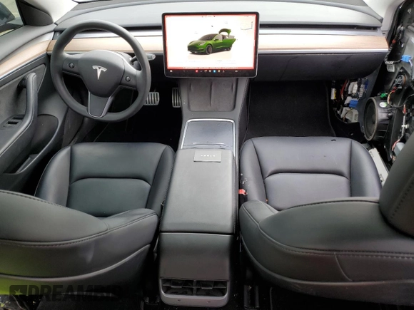 2023 Tesla Model 3 Performance with VIN 5YJ3E1EC9PF633549, listed as a Copart auction lot 48908755 with 23,034 mi miles and Salvage Title. Bid and sale history available at carsss.com. Image 8.
