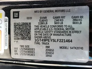 2020 GMC Sierra 2500HD AT4 z VIN 1GT49PEY5LF221464, wystawiony jako Copart lot #63282303 z przebiegiem 32 201 mil mil oraz Szkoda całkowita • Salvage title. Historia ofert i sprzedaży dostępna na DreamBid. Obrazek 12.