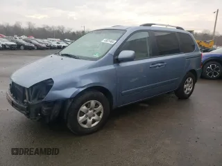 2009 Kia Sedona with VIN KNDMB133796281716, listed as a Copart auction lot 58398774 with 250,680 mi miles and Salvage Title. Bid and sale history available at carsss.com. Image 1.