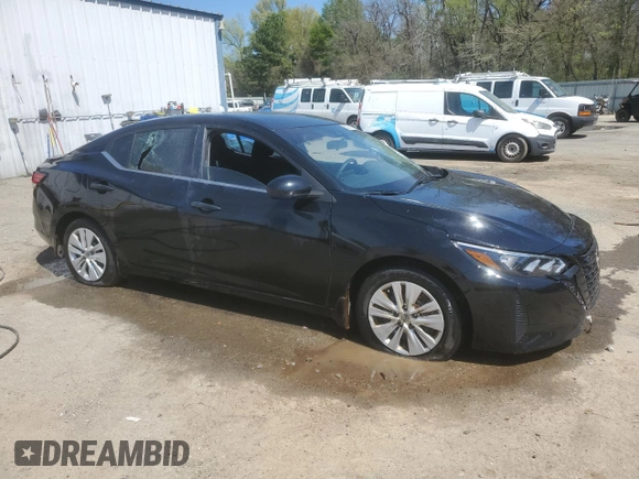 2024 Nissan Sentra S with VIN 3N1AB8BV1RY279812, listed as a Copart auction lot 50597575 with 18,585 mi miles and Salvage title. Bid and sale history available at DreamBid. Image 4.