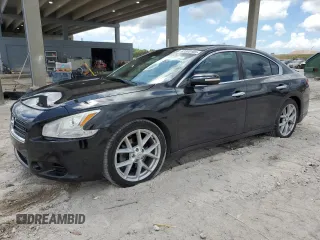 2011 Nissan Maxima SV with VIN 1N4AA5AP3BC844745, listed as a Copart auction lot 62303165 with 163,003 mi miles and Salvage title. Bid and sale history available at DreamBid. Image 1.