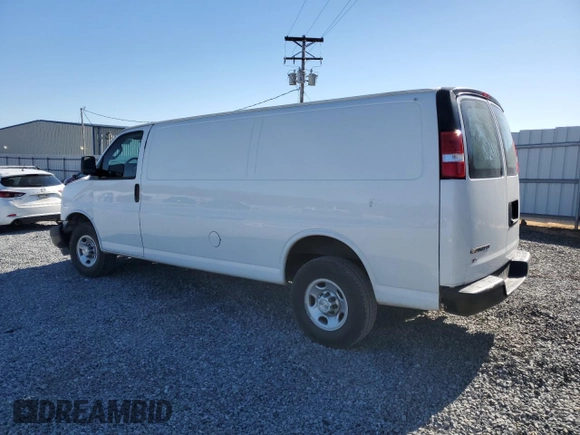 2021 Chevrolet Express Cargo with VIN 1GCWGBFP9M1229797, listed as a Copart auction lot 49795425 with 149,058 mi miles and Salvage title. Bid and sale history available at DreamBid. Image 2.