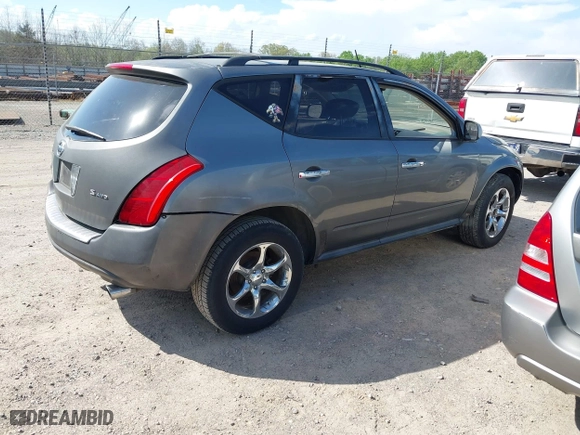 2005 Nissan Murano SE with VIN JN8AZ08T25W331809, listed as a IAAI auction lot 41955718 with 197,810 mi miles. Bid and sale history available at carsss.com. Image 4.