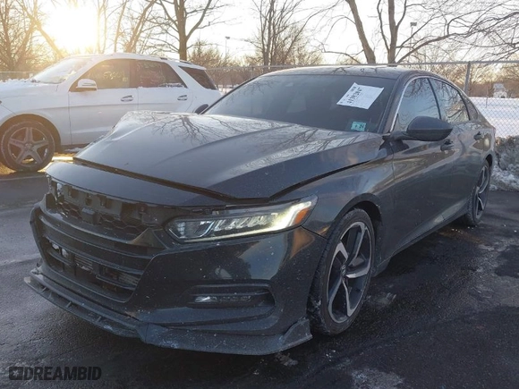 2019 Honda Accord Sedan Sport 1.5T with VIN 1HGCV1F38KA121606, listed as a IAAI auction lot 41382047 with 60,685 mi miles. Bid and sale history available at carsss.com. Image 2.