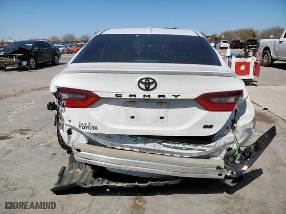 2023 Toyota Camry SE with VIN 4T1G11AK6PU822219, listed as a Copart auction lot 49717385 with 37,155 mi miles and Salvage Title. Bid and sale history available at carsss.com. Image 6.