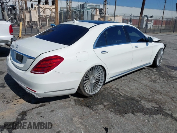2017 Mercedes-Benz S 550 with VIN WDDUG8CB0HA322948, listed as a IAAI auction lot 41651423 with Not Provided miles and . Bid and sale history available at carsss.com. Image 4.