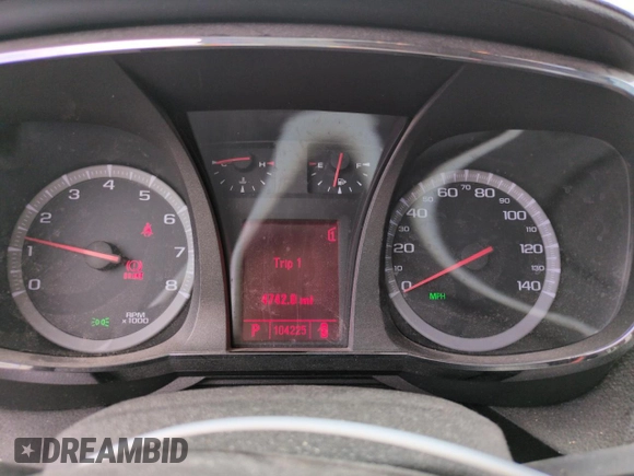 2011 GMC Terrain SLE-2 with VIN 2CTFLSE5XB6371084, listed as a Copart auction lot 59399795 with 104,225 mi miles and Salvage title. Bid and sale history available at DreamBid. Image 9.